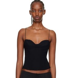 REFORMATION Liza Tank Top in Black size 2